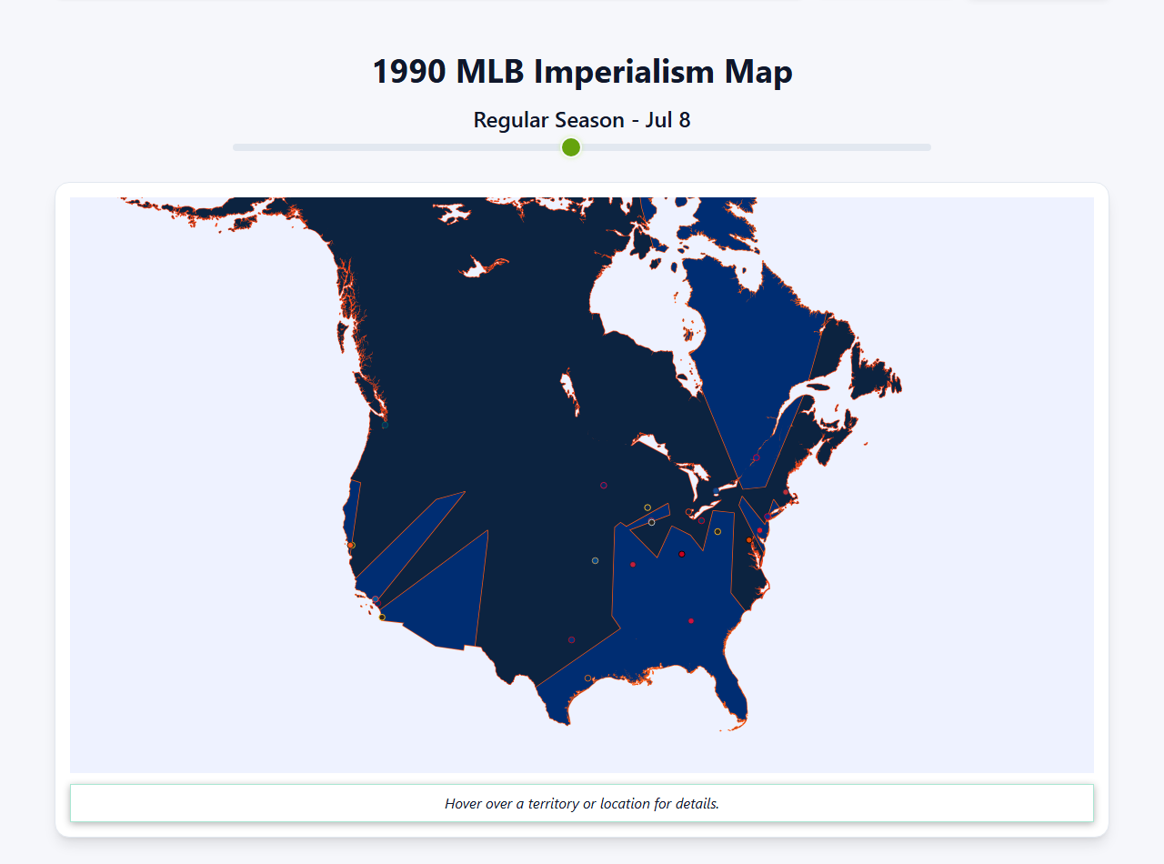 1990 MLB Imperialism Map