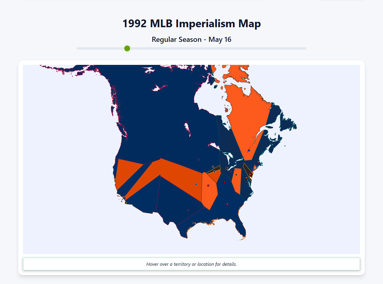 1992 MLB Imperialism Map