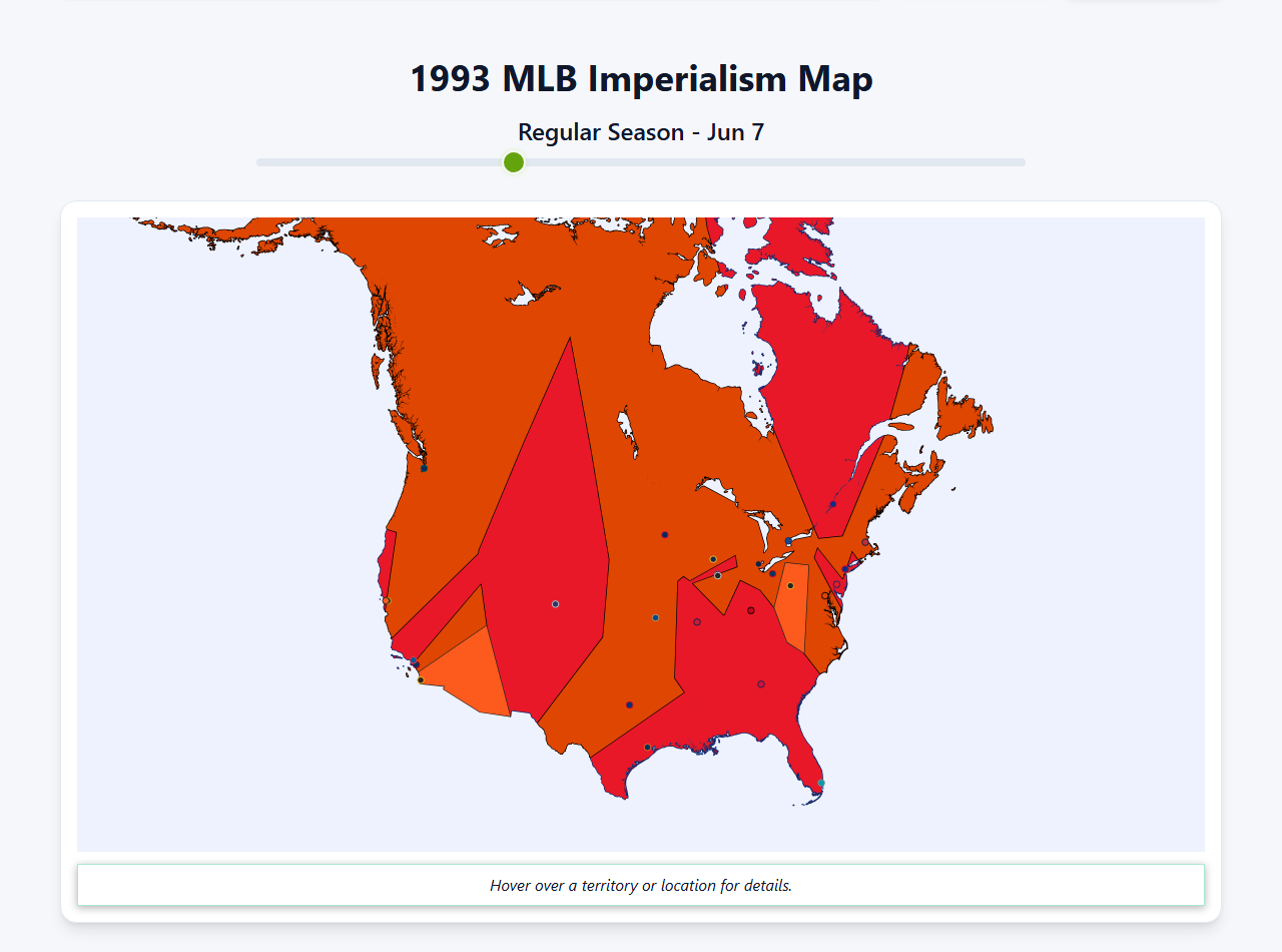 1993 MLB Imperialism Map