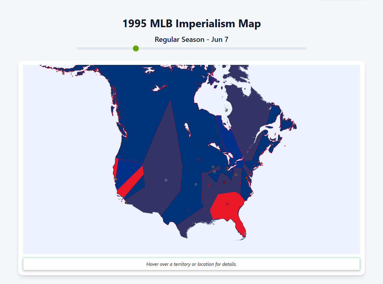 1995 MLB Imperialism Map