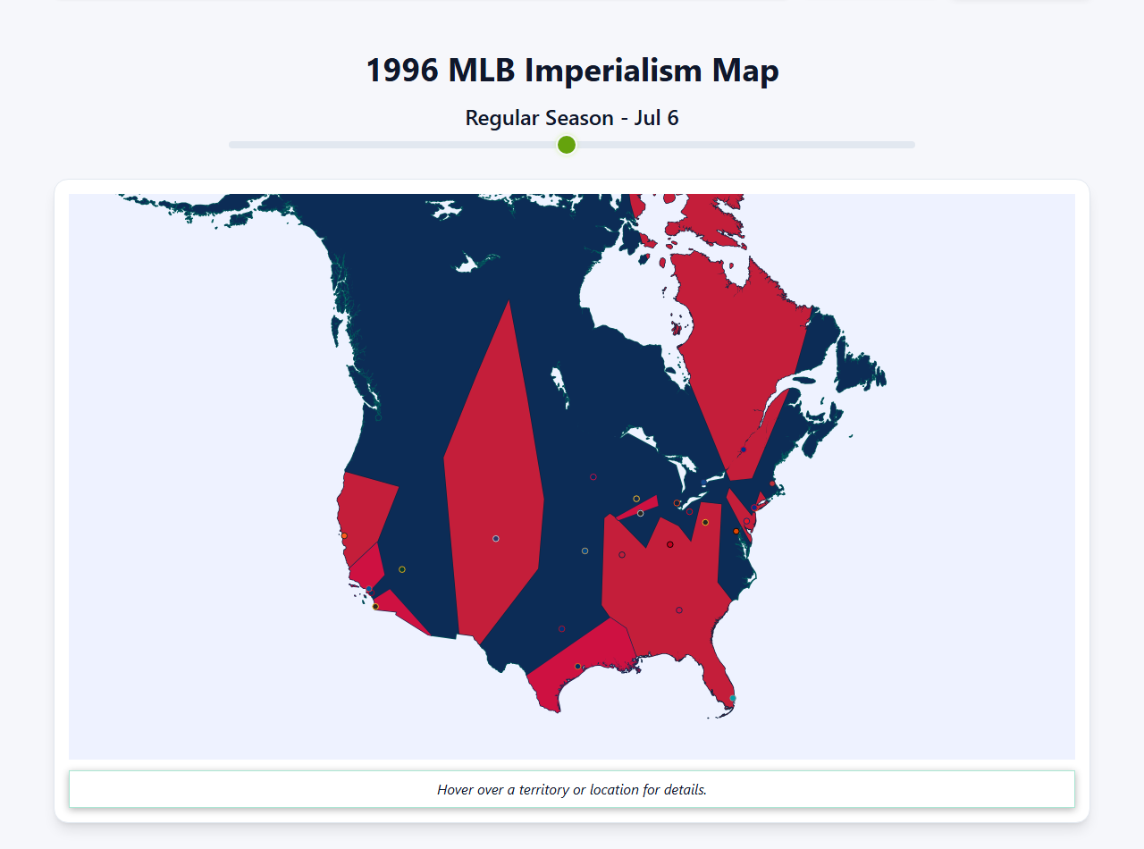 1996 MLB Imperialism Map
