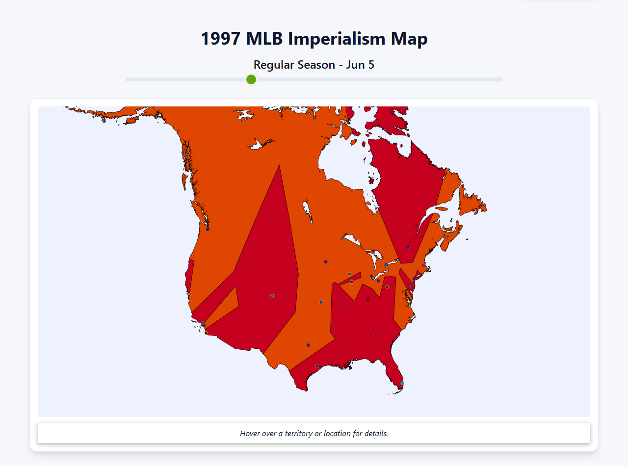 1997 MLB Imperialism Map