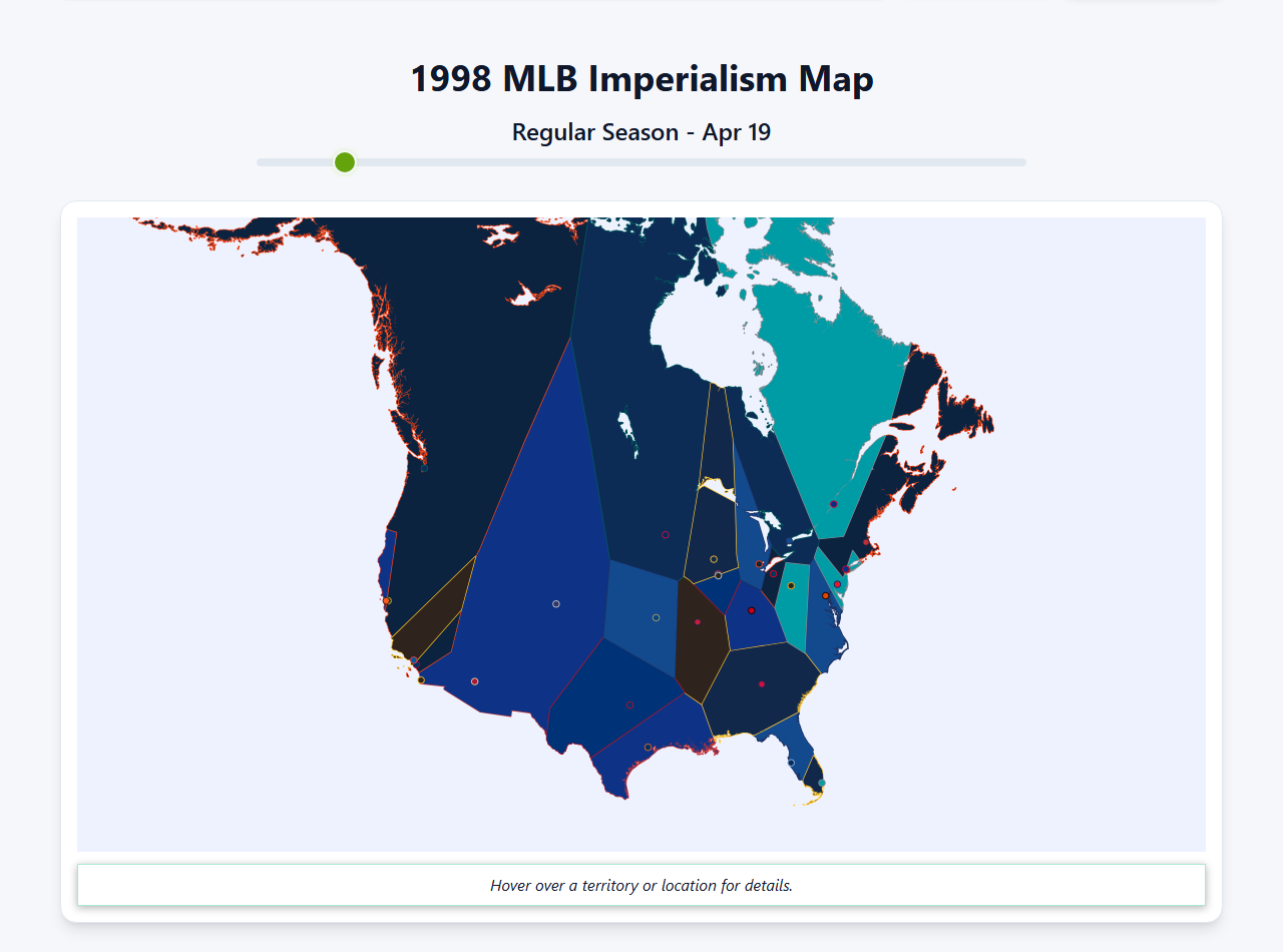 1998 MLB Imperialism Map