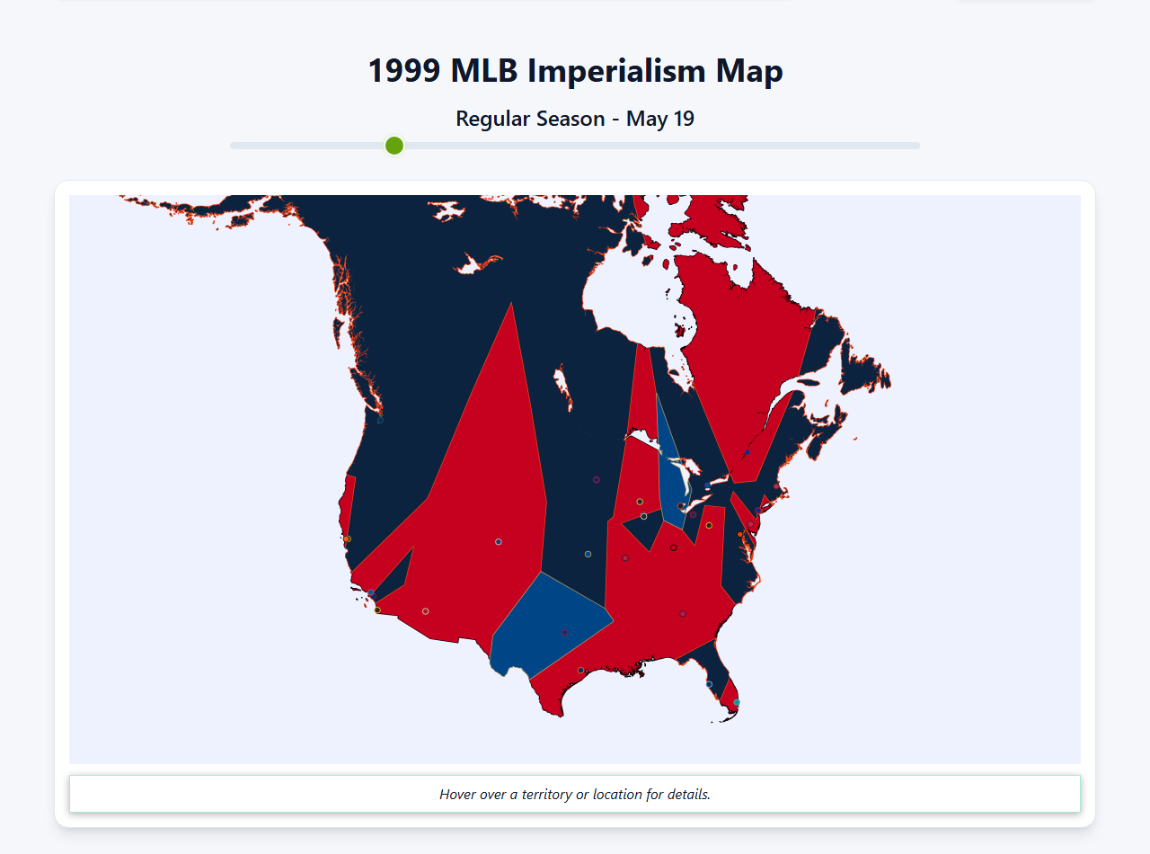 1999 MLB Imperialism Map