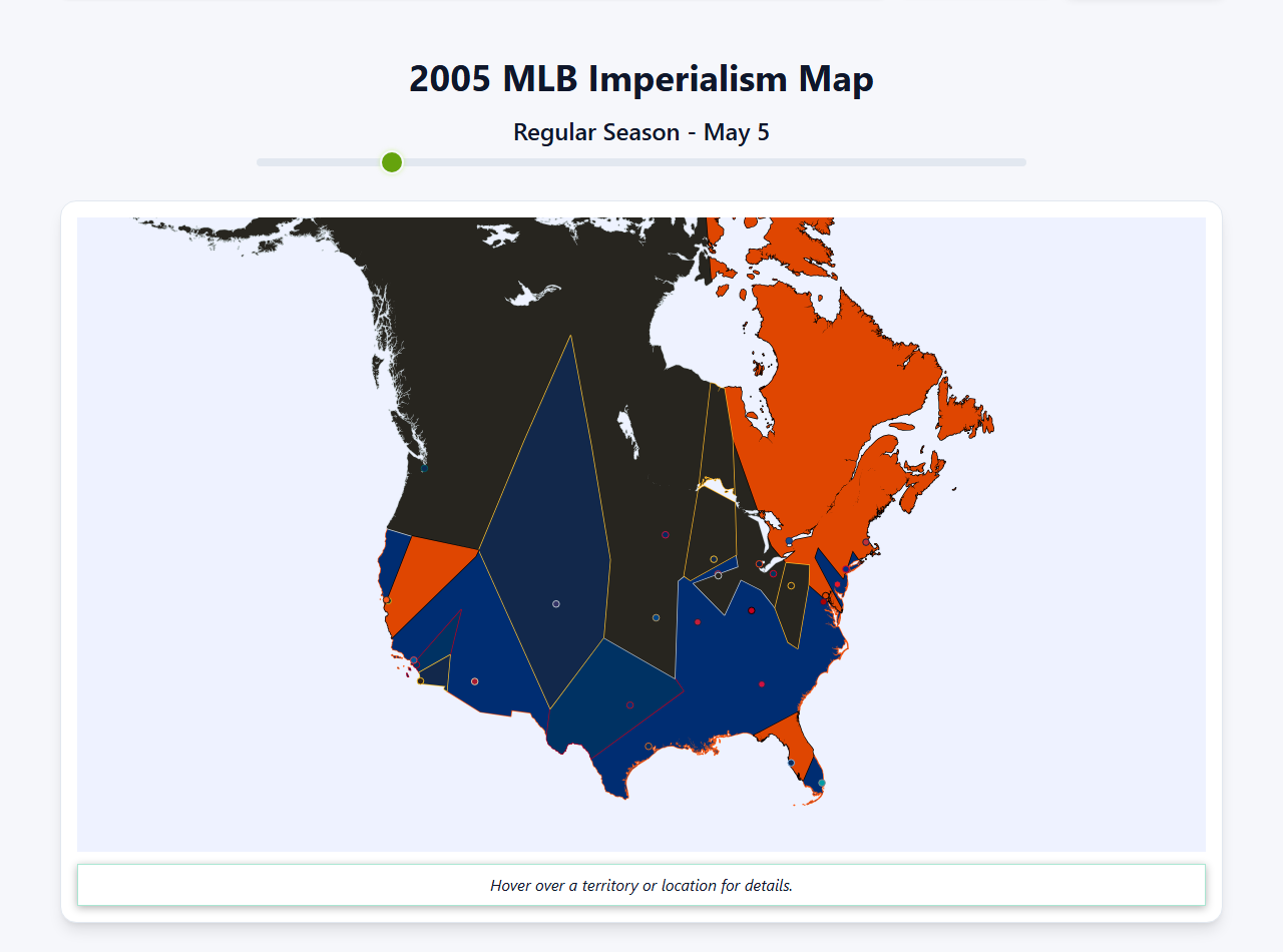 2005 MLB Imperialism Map
