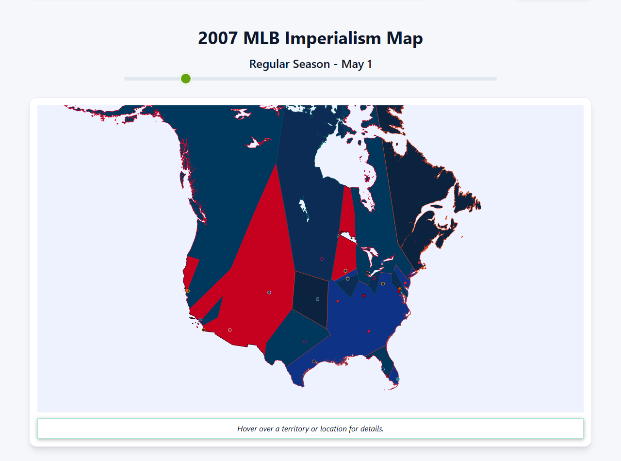 2007 MLB Imperialism Map