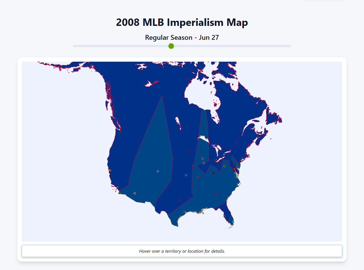 2008 MLB Imperialism Map