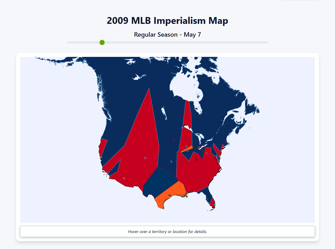 2009 MLB Imperialism Map