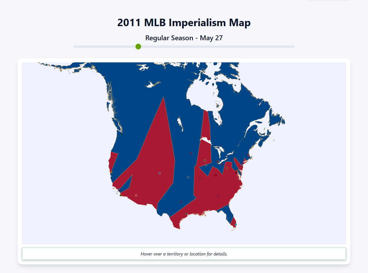 2011 MLB Imperialism Map
