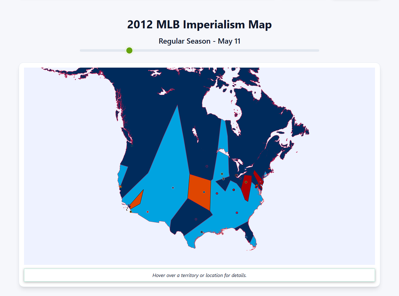 2012 MLB Imperialism Map