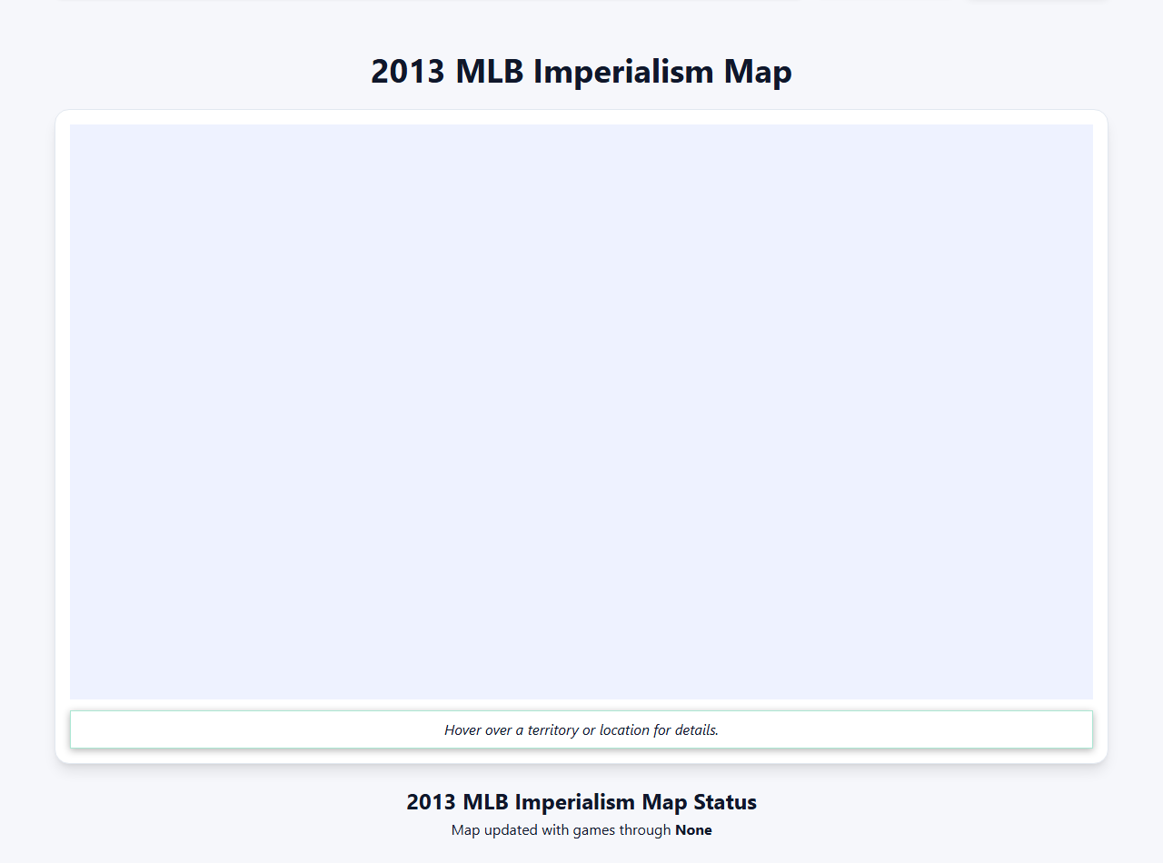 2013 MLB Imperialism Map