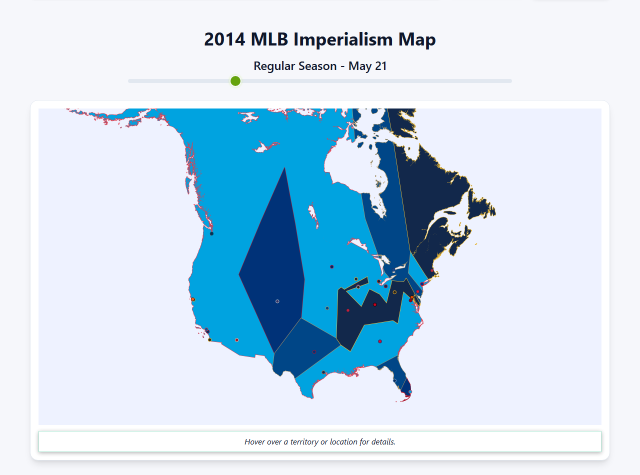 2014 MLB Imperialism Map
