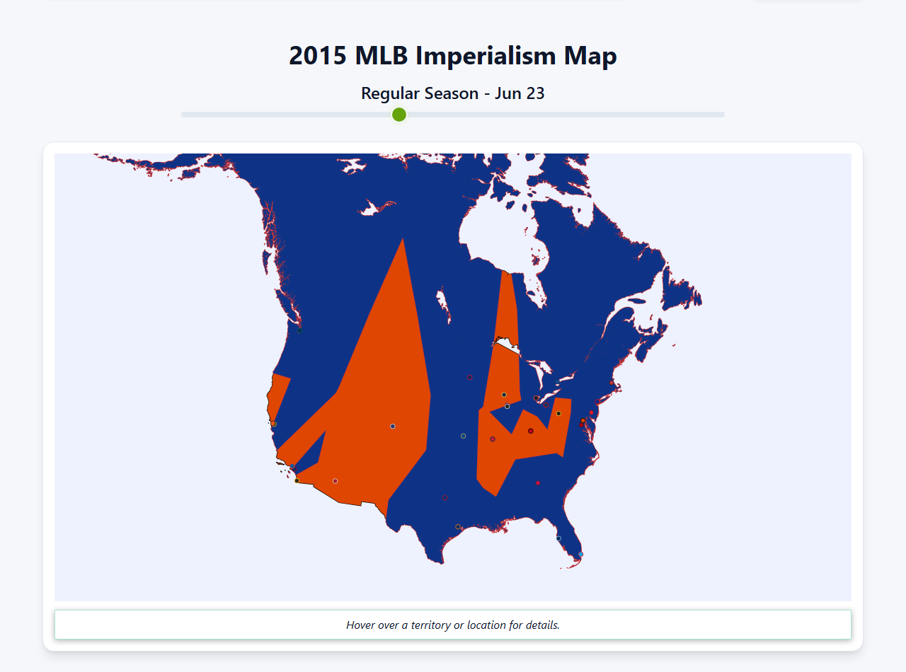 2015 MLB Imperialism Map