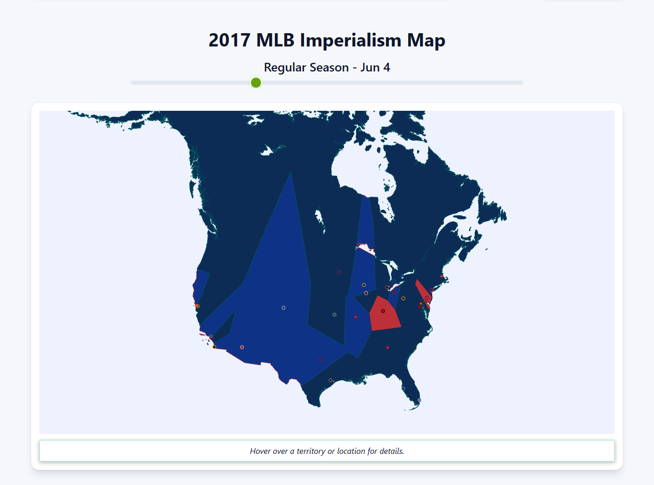 2017 MLB Imperialism Map