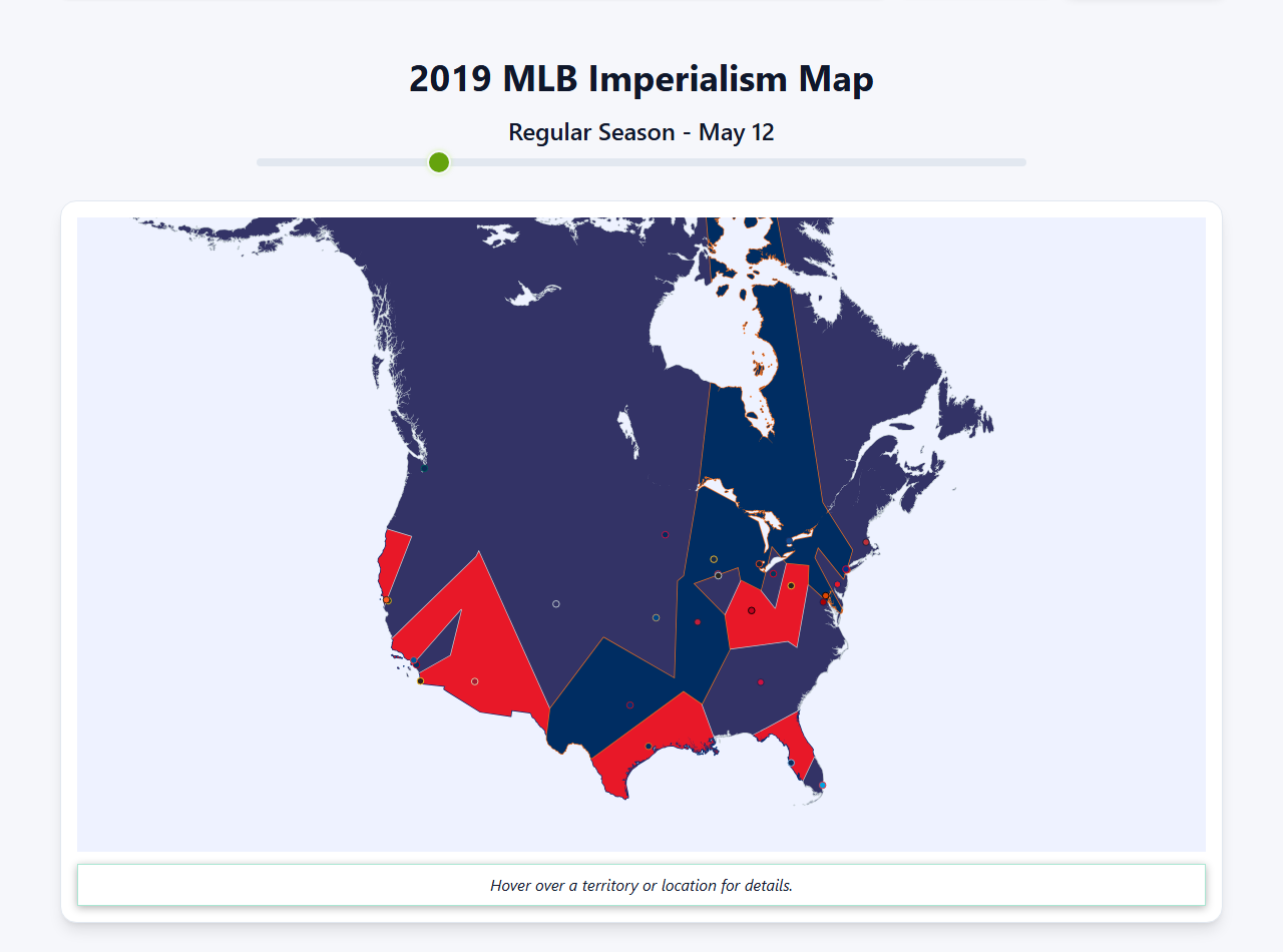 2019 MLB Imperialism Map