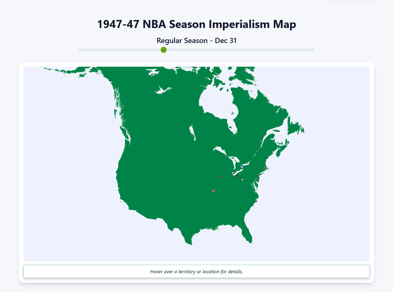 1947 NBA Imperialism Map