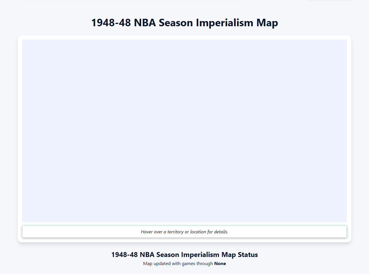 1948 NBA Imperialism Map