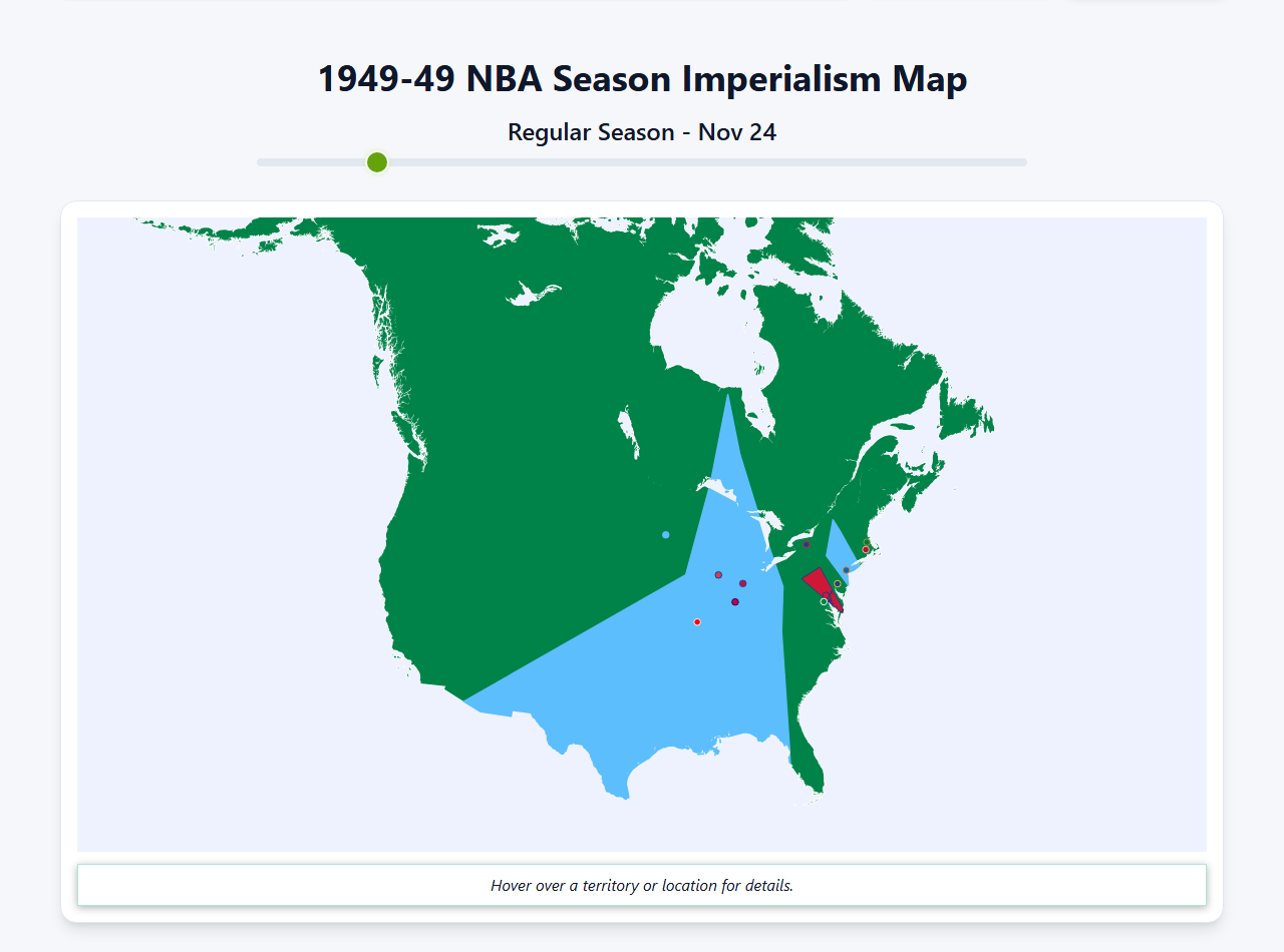1949 NBA Imperialism Map