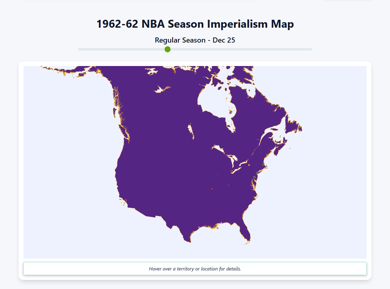 1962 NBA Imperialism Map