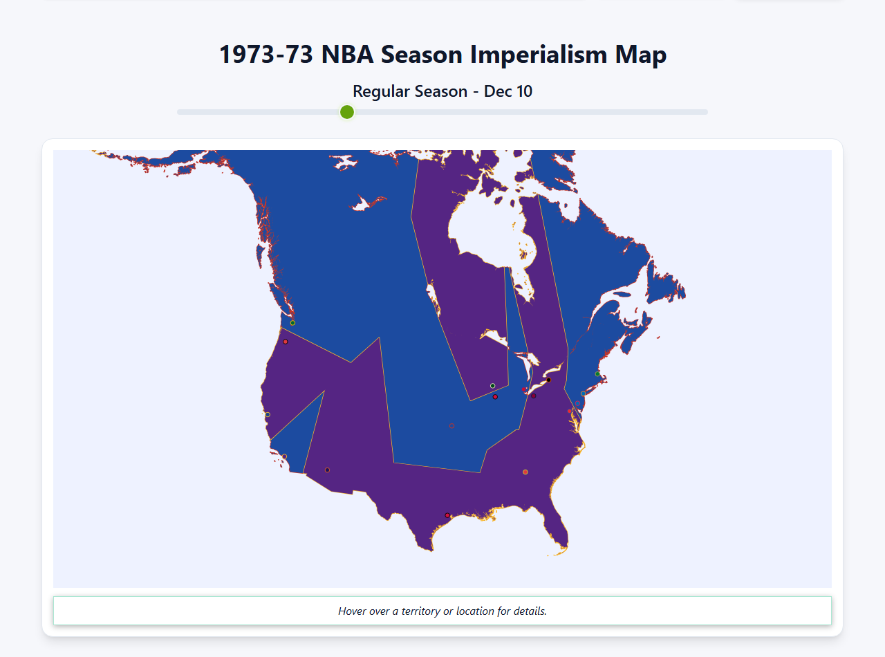 1973 NBA Imperialism Map