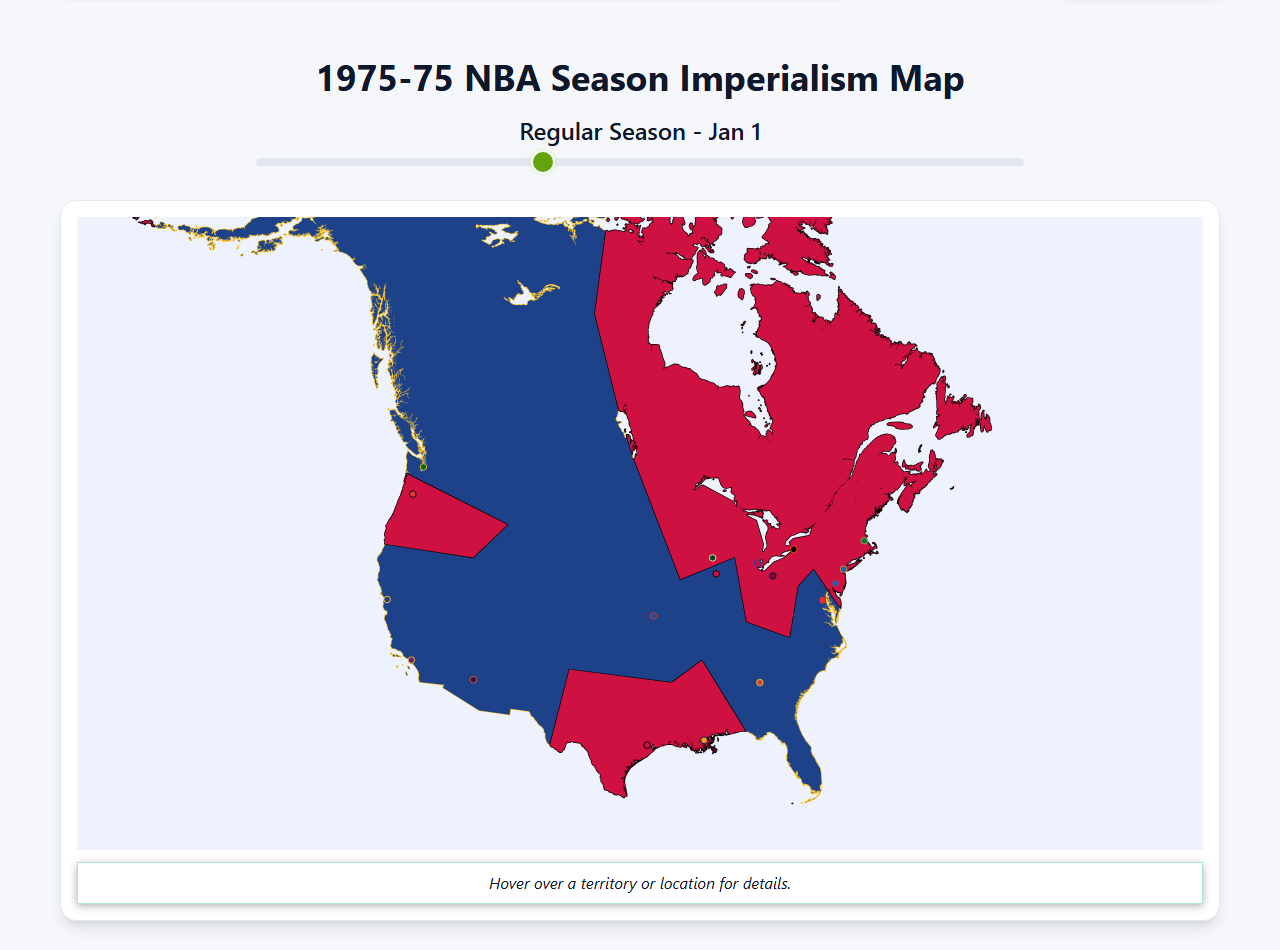 1975 NBA Imperialism Map