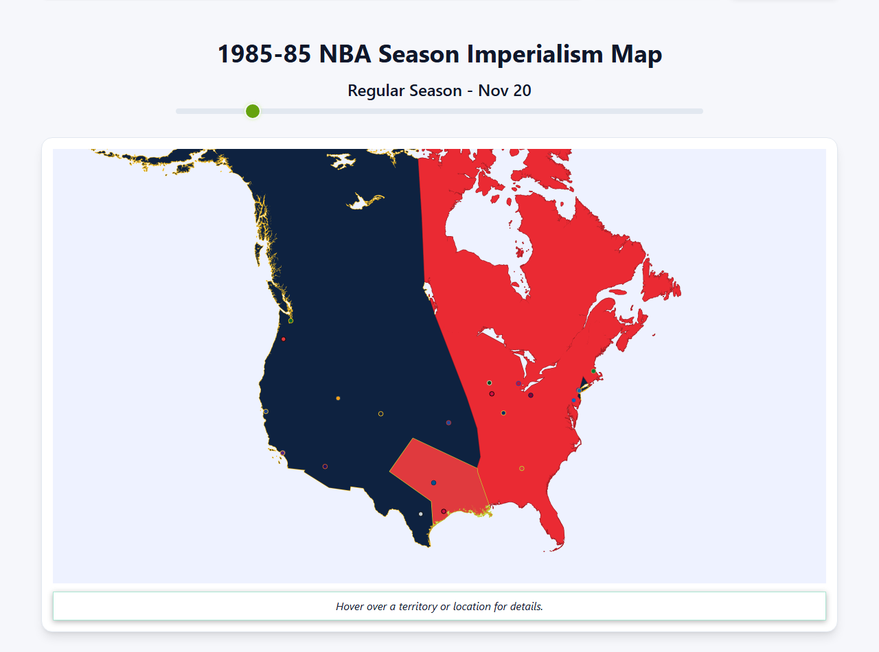 1985 NBA Imperialism Map