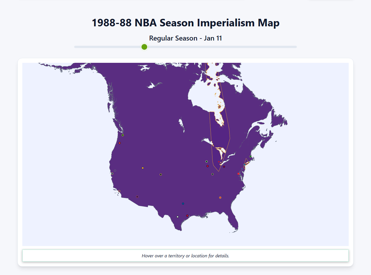 1988 NBA Imperialism Map