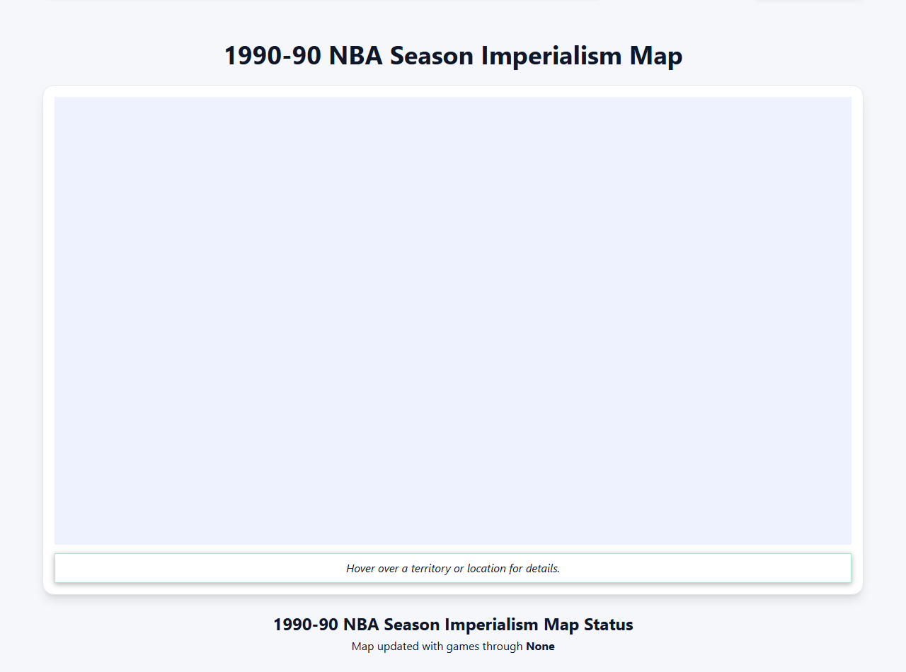 1990 NBA Imperialism Map