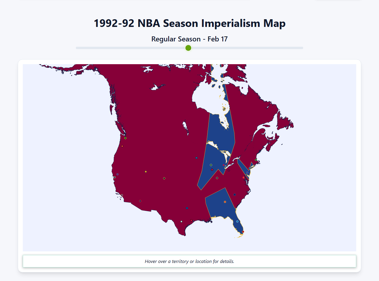 1992 NBA Imperialism Map