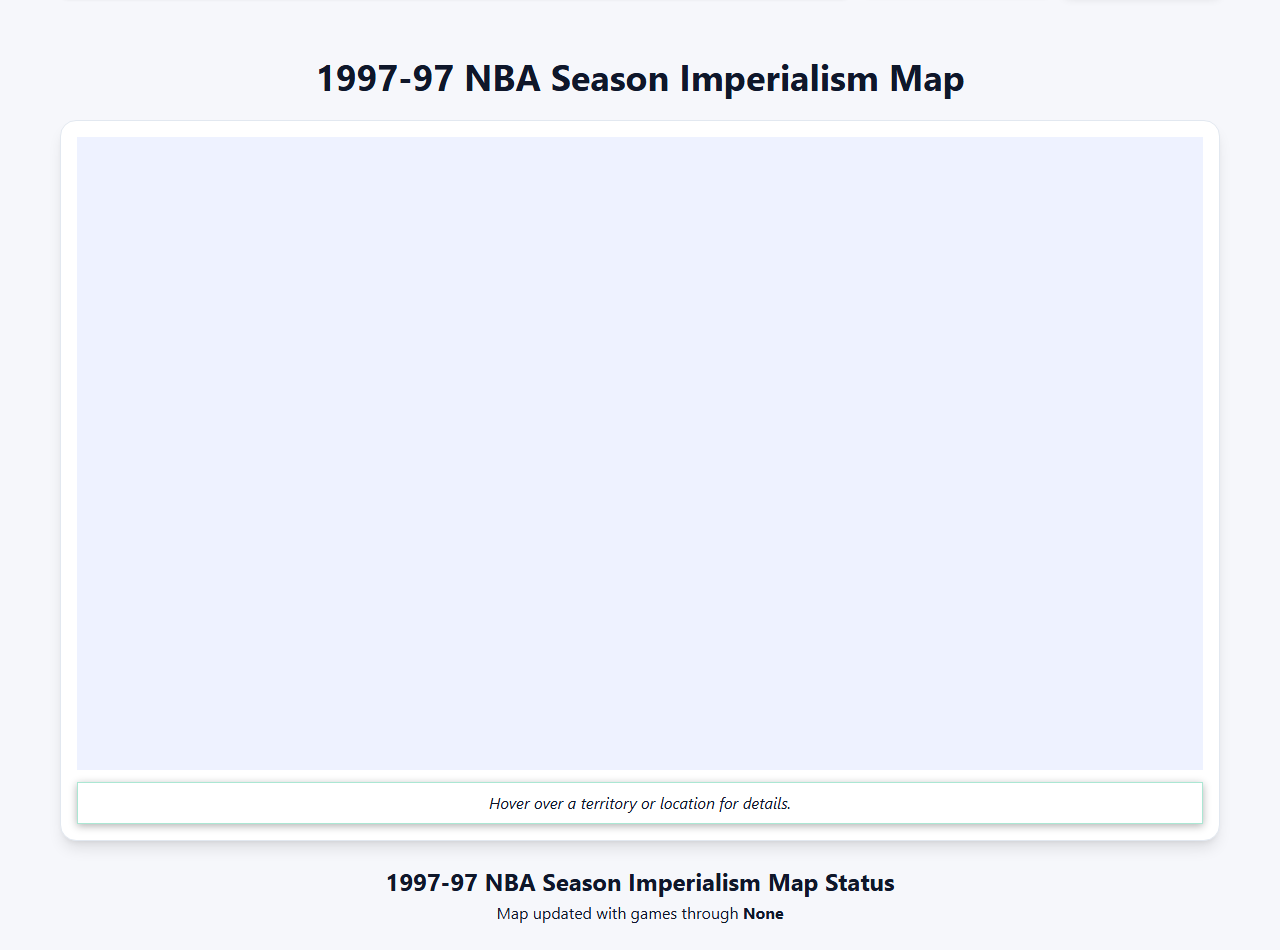 1997 NBA Imperialism Map