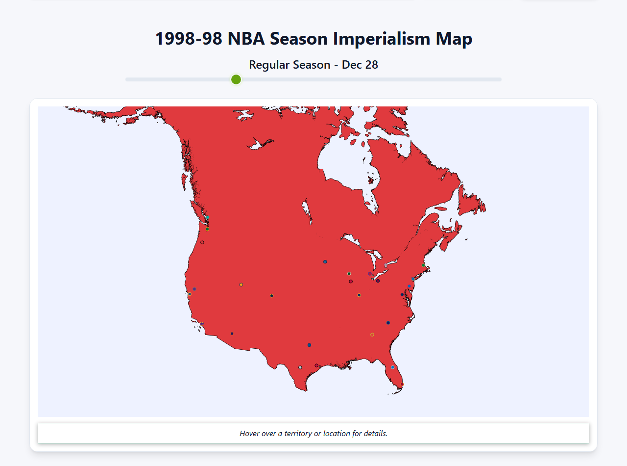 1998 NBA Imperialism Map