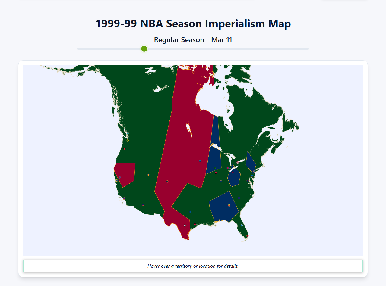 1999 NBA Imperialism Map