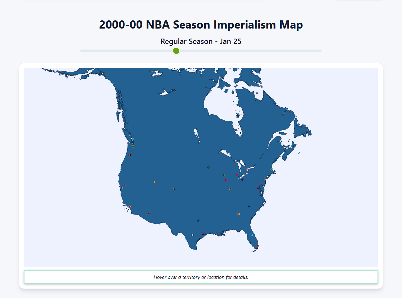 2000 NBA Imperialism Map