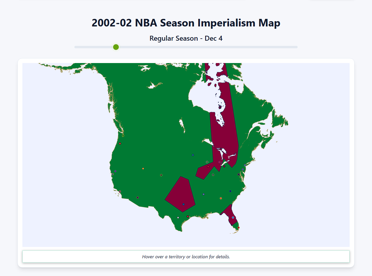 2002 NBA Imperialism Map