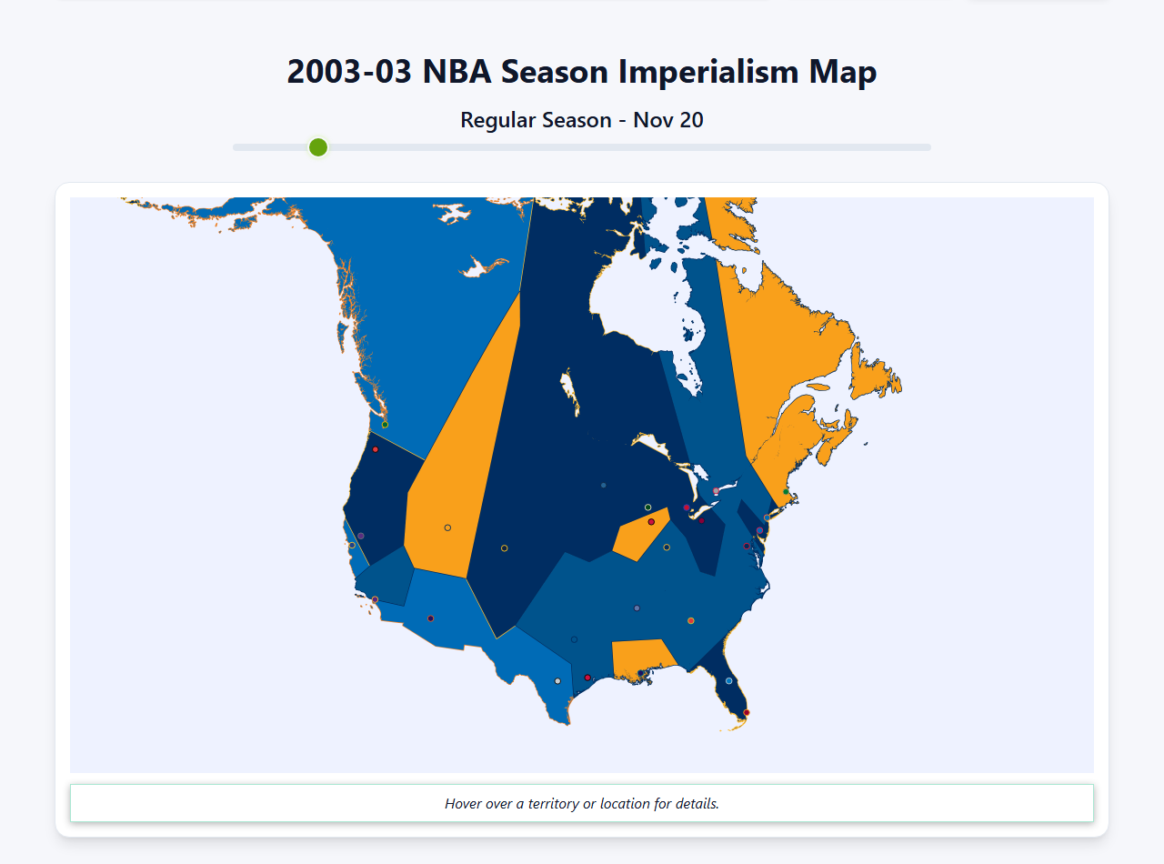 2003 NBA Imperialism Map