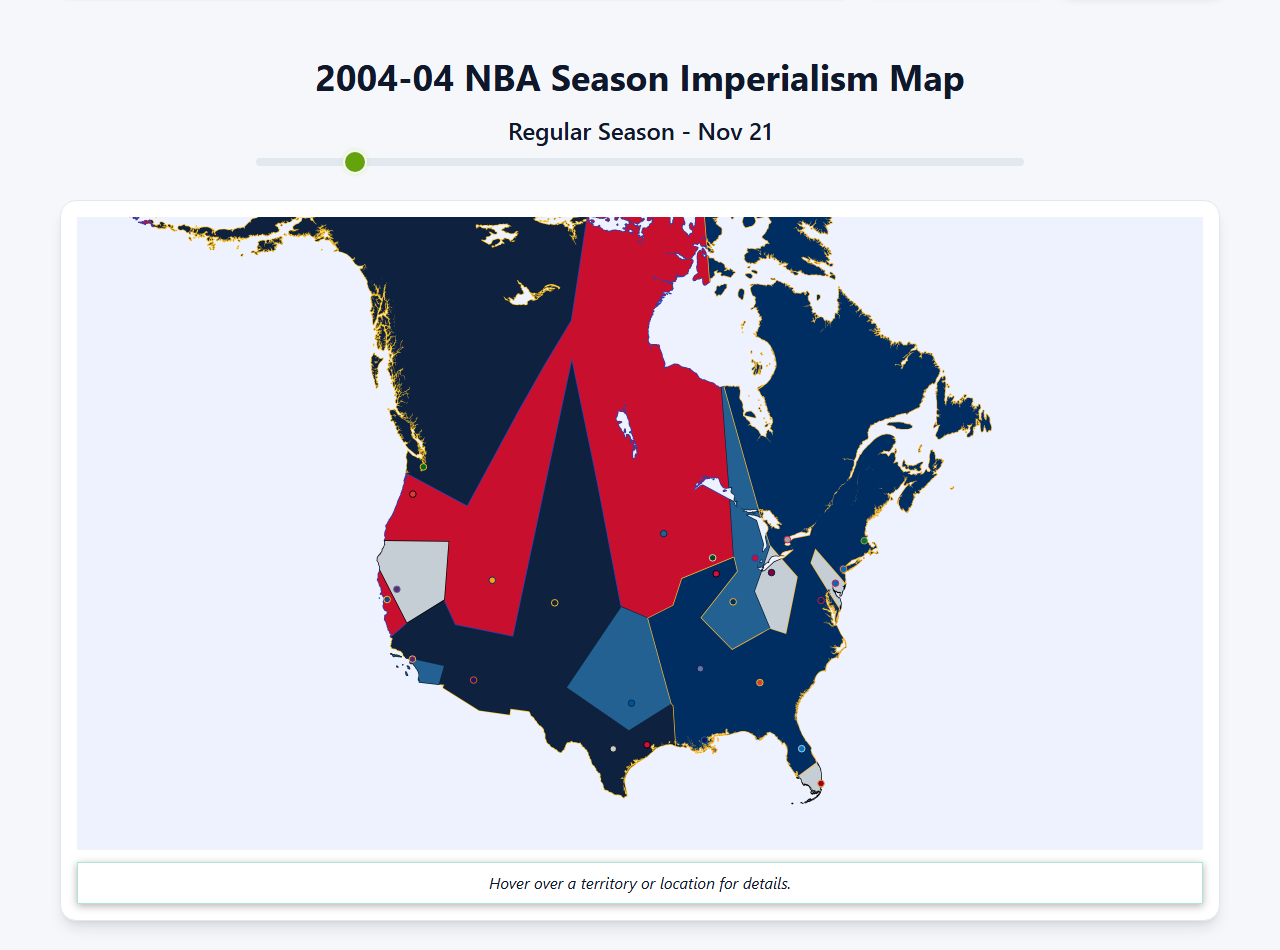 2004 NBA Imperialism Map