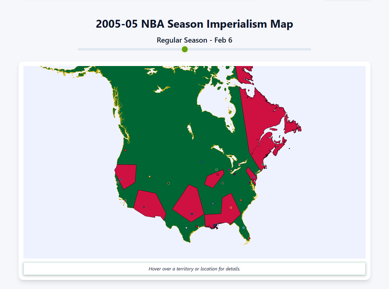 2005 NBA Imperialism Map