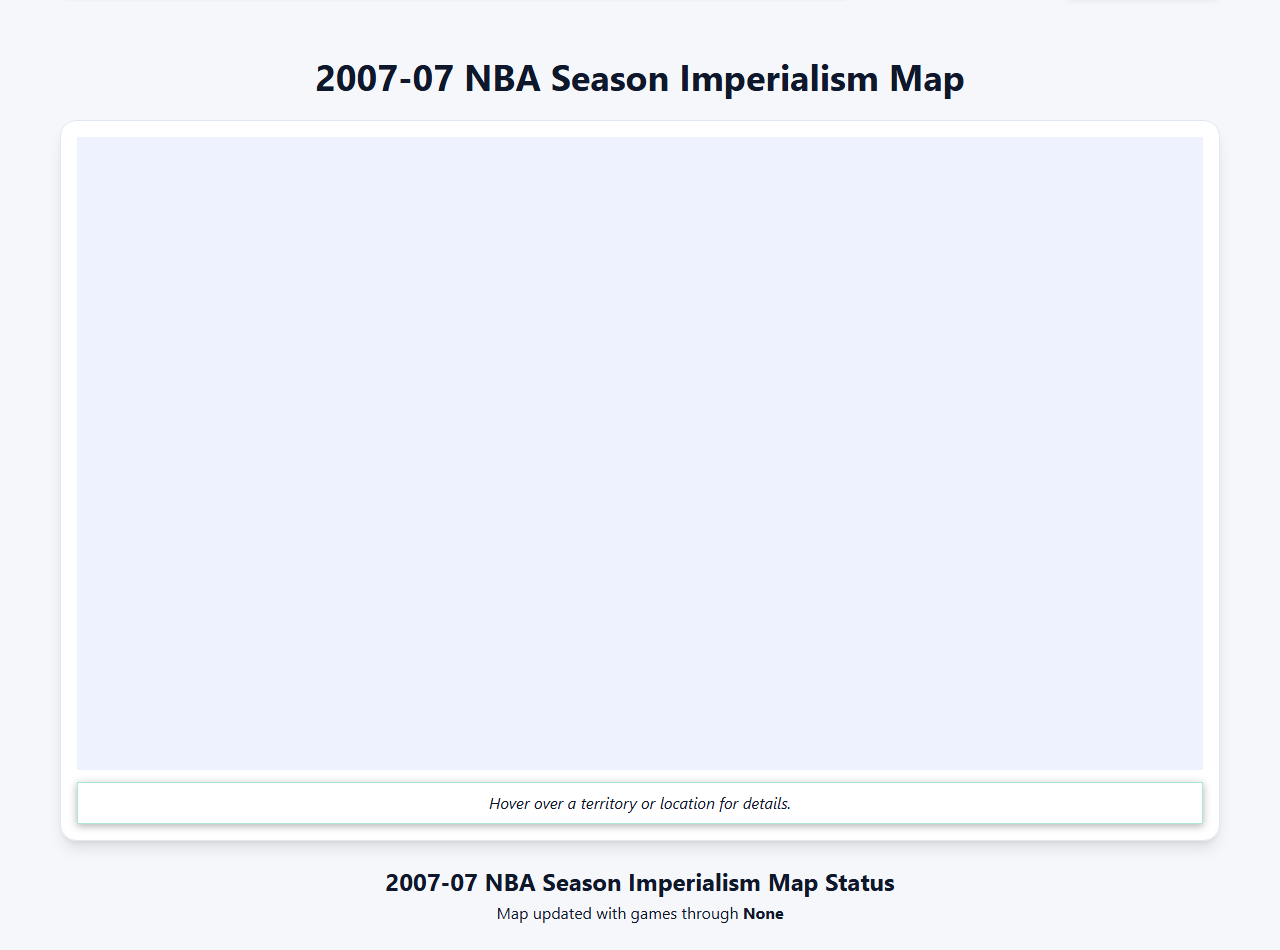 2007 NBA Imperialism Map