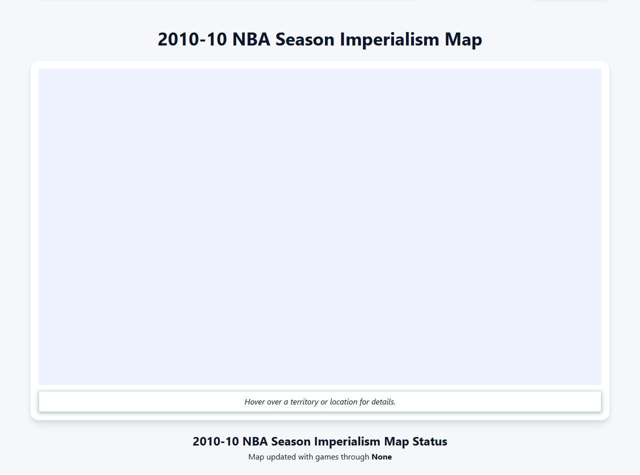 2010 NBA Imperialism Map