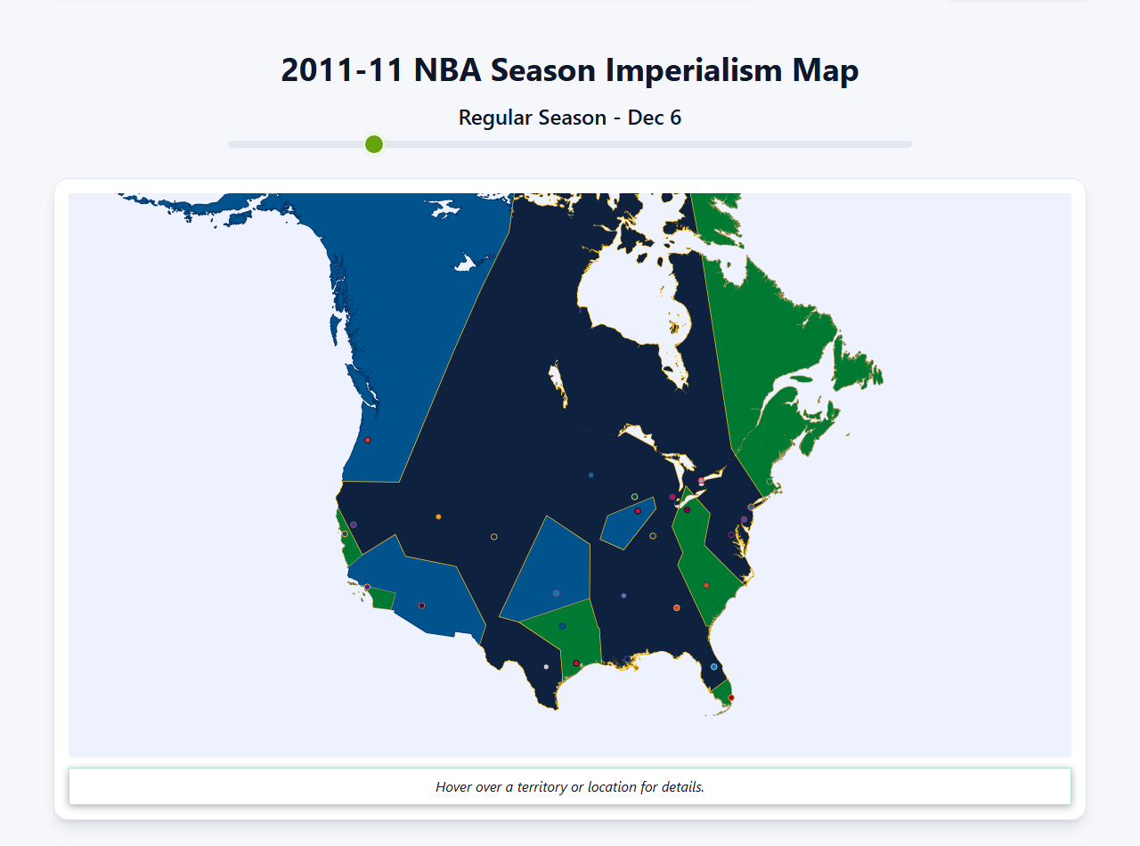 2011 NBA Imperialism Map