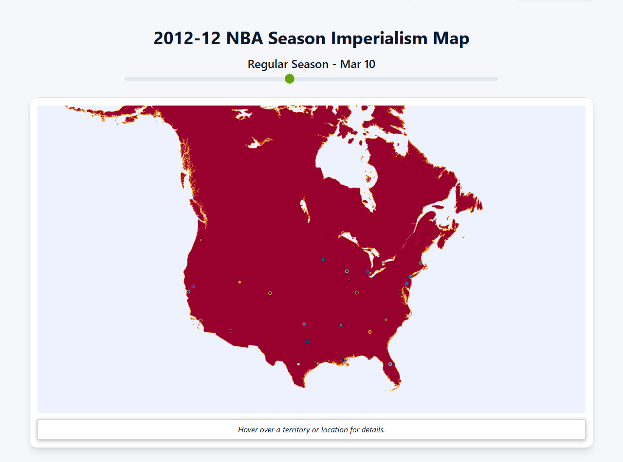 2012 NBA Imperialism Map