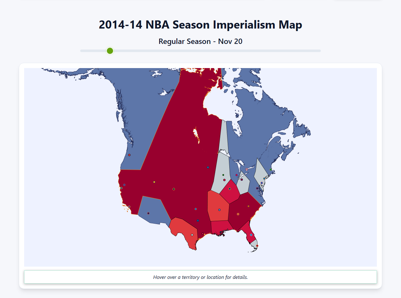 2014 NBA Imperialism Map