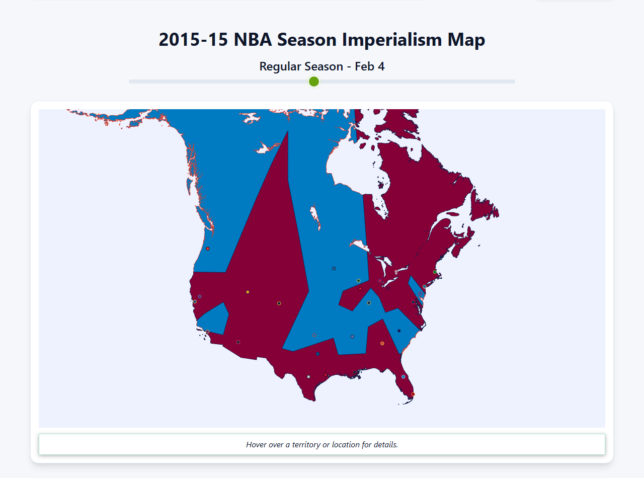 2015 NBA Imperialism Map