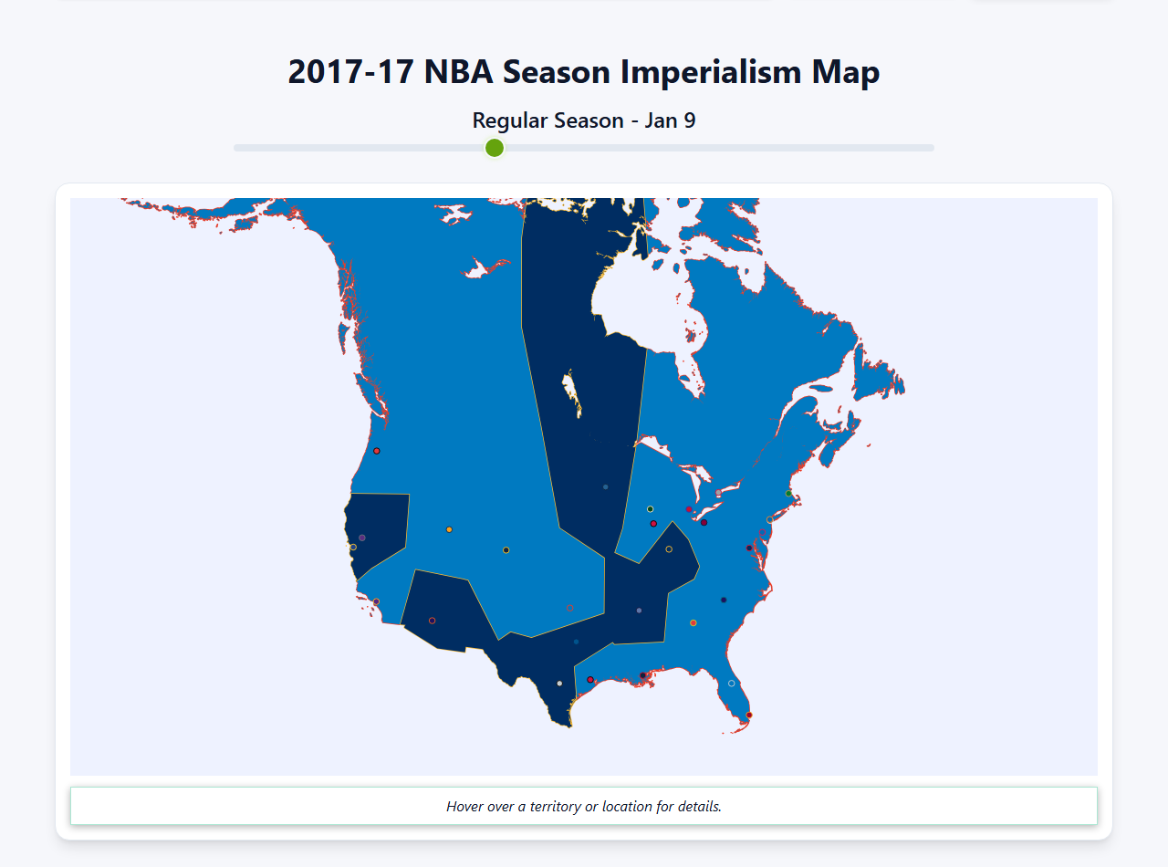 2017 NBA Imperialism Map