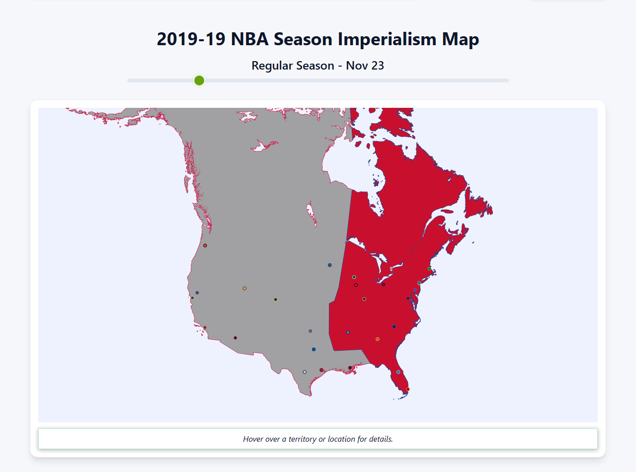 2019 NBA Imperialism Map