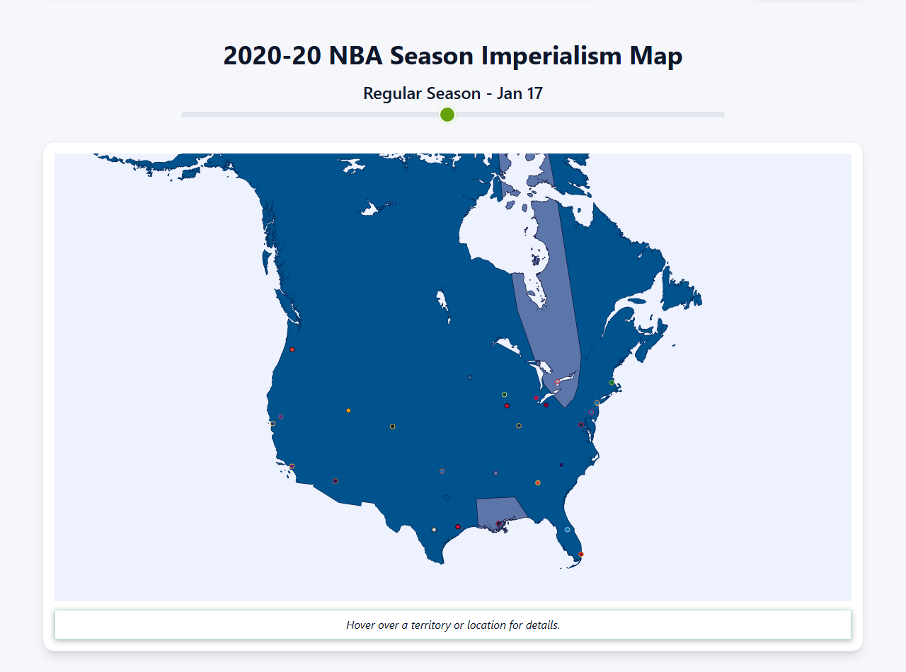 2020 NBA Imperialism Map