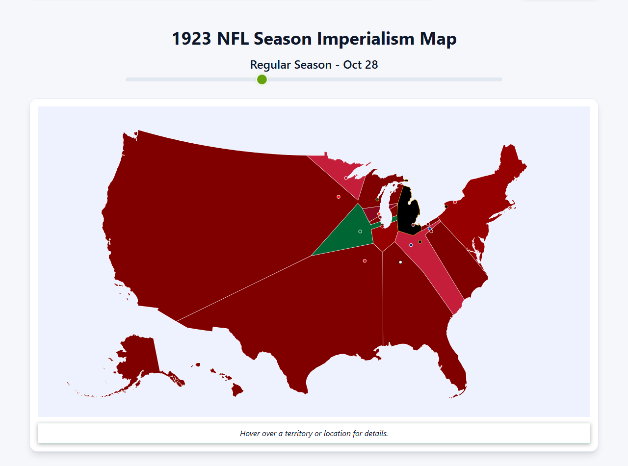 1923 NFL Imperialism Map