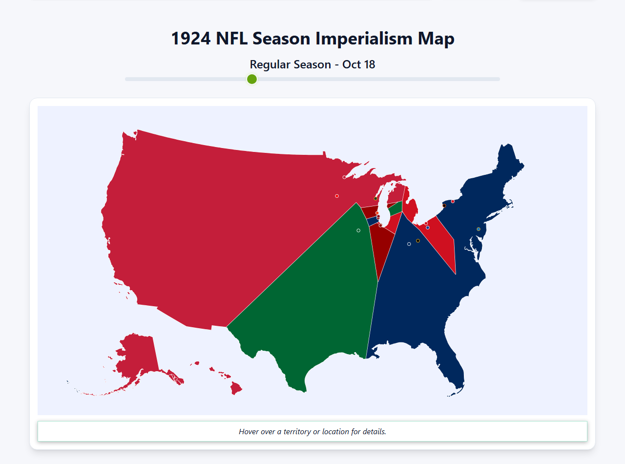 1924 NFL Imperialism Map