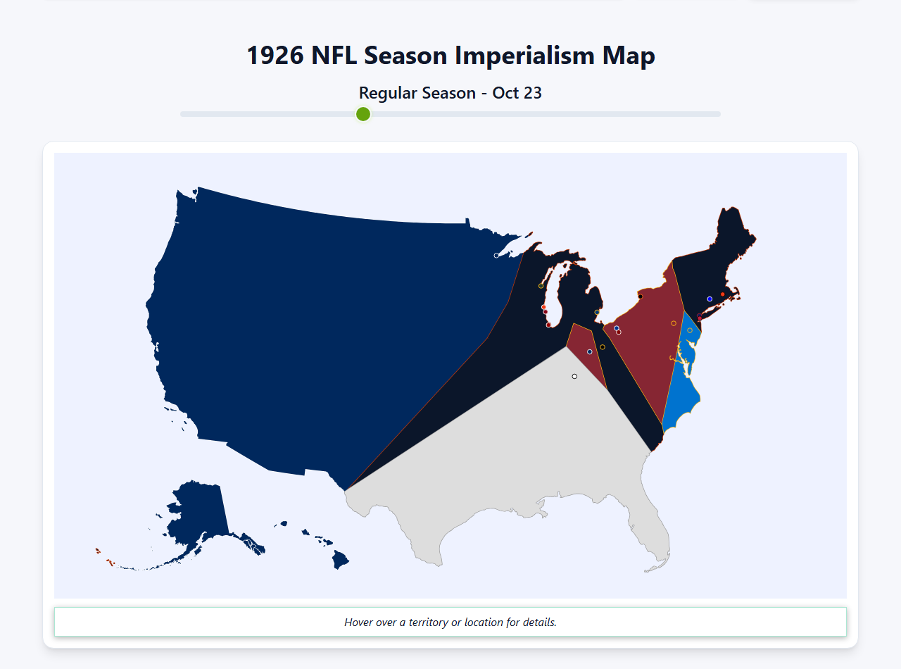 1926 NFL Imperialism Map