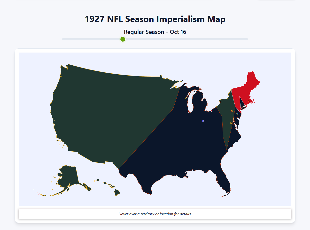 1927 NFL Imperialism Map